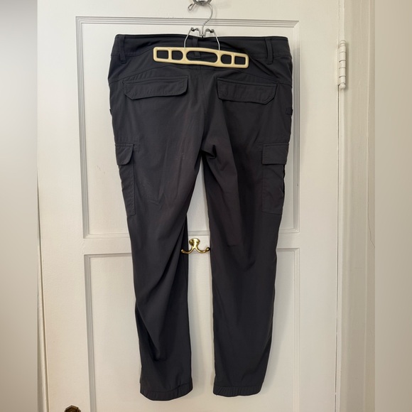 Prana women’s 8 Sage jogger cargo travel ankle gray pants REI camping hiking EUC - Picture 2 of 14